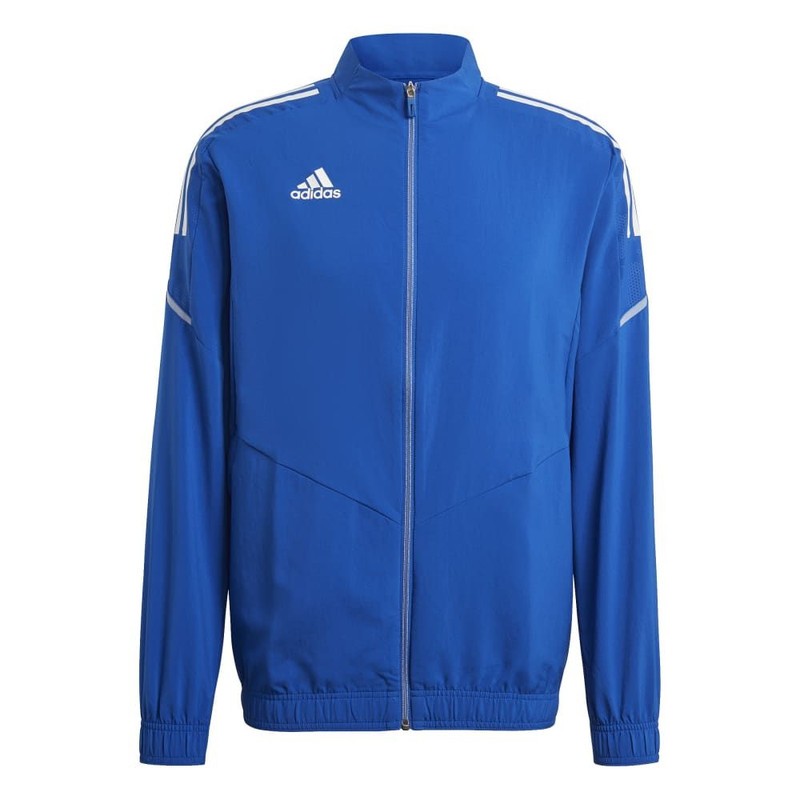 1 - GIACCA TUTA FULL ZIP ADIDAS CON21 AZZURRO