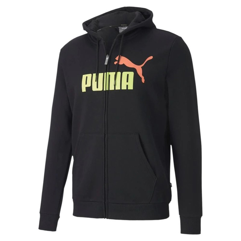 1 - FELPA CON CAPPUCCIO PUMA NERO