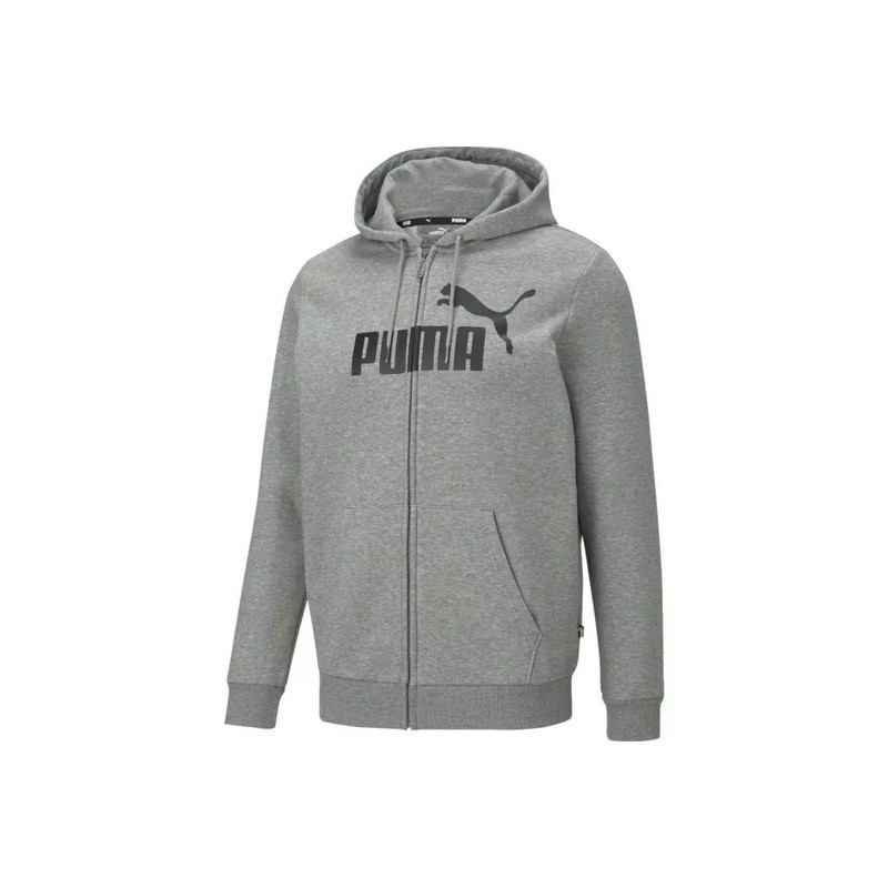 1 - GRAY PUMA HOODED SWEATSHIRT