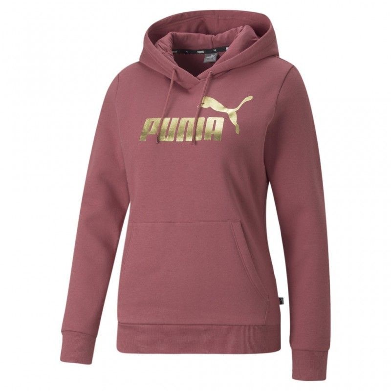 1 - PUMA PINK HOODED SWEATSHIRT