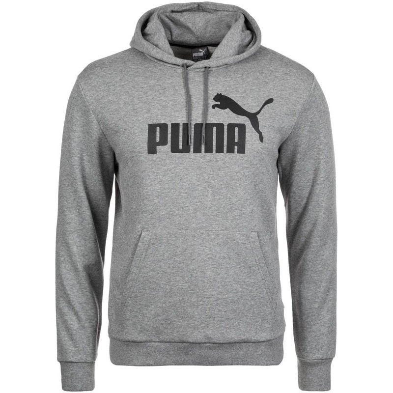 1 - GRAY PUMA HOODED SWEATSHIRT