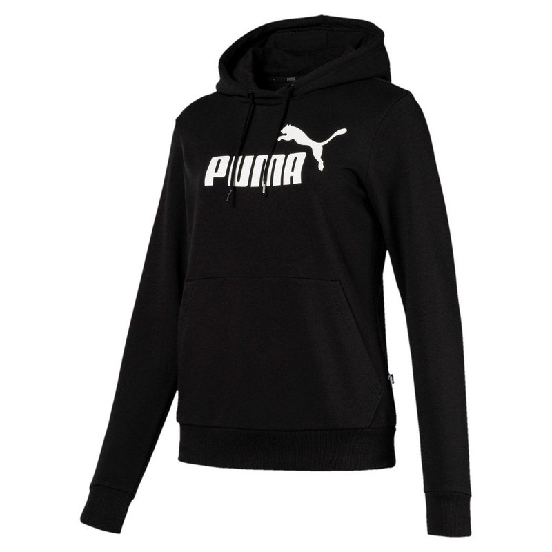 1 - FELPA CON CAPPUCCIO PUMA NERO