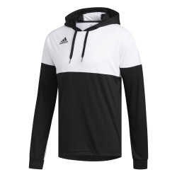 ADIDAS BLACK HOODED SWEATSHIRT