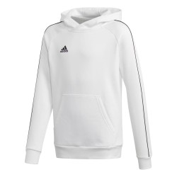 WHITE ADIDAS CORE18 HOODED...