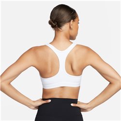 Nike Swoosh Light Support Reggiseno Sportivo non imbottito – Donna Bianco