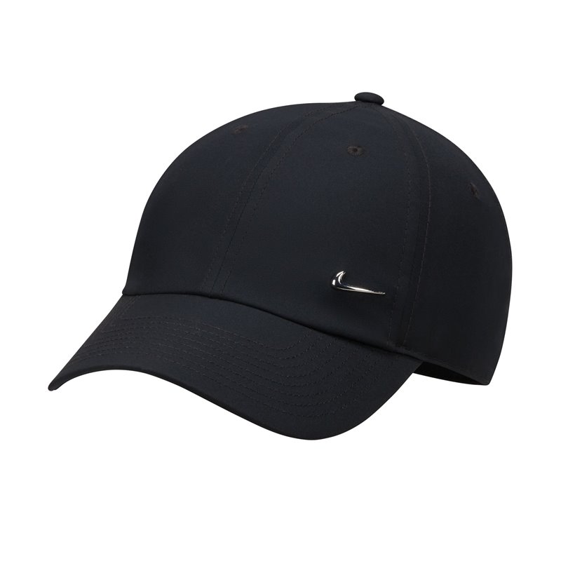 Nike Dri-FIT Club Cappello essenziale con Swoosh in metallo Nero