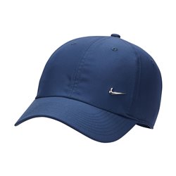 Nike Dri-Fit Club essential hat with blue metal swoosh