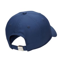 Nike Dri-Fit Club essential hat with blue metal swoosh