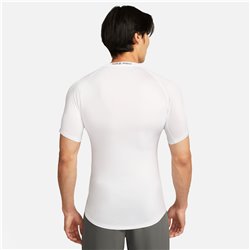 Nike Pro Fitness shirt with short sleeve Short Dri-Fit-White man