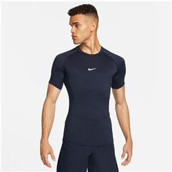 Nike Pro Fitness shirt with short-sleeved shoulder strap-blue man