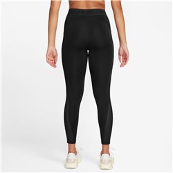 Nike Pro Leggings in mesh a 7/8 e vita media – Donna Nero