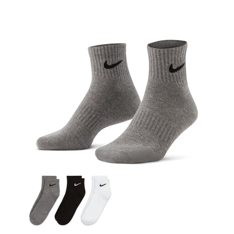 Nike Everyday Cushioned Corte of Training Court (3 pairs) gray