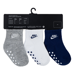 Nike 3-Pack Core Futura Gripper Ankle Socks
