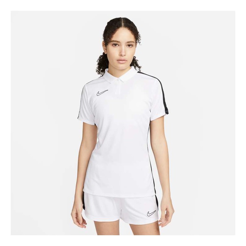 1 - Nike Academy 23 White Short Sleeve Polo