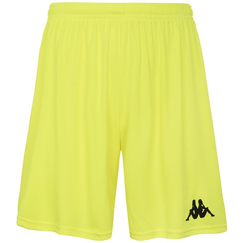 1 - PANTALONCINO KAPPA GIALLO FLUO